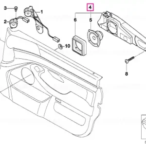 Ultima șansă Carcasă difuzor ușă față dreapta HIFI SYSTEM - BMW