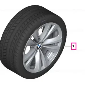Transport gratuit Roată completă de iarnă - Double Spoke 234 cu anvelopa Pirelli W210 Sottozero S2 r-f - 245/50R18 100H - BMW Seria 7/5 GT F01/F02/F07