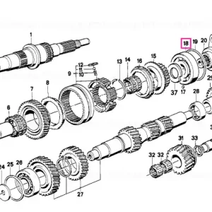 Rulment bile canelat 80X30X23 - BMW Doar azi