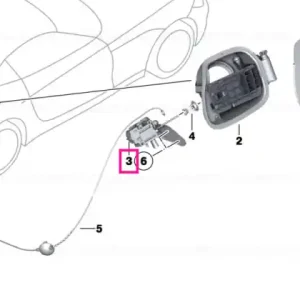 Retur ușor Actuator clapa combustibil - BMW