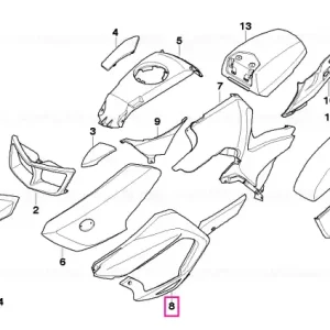 Reducere de preț Deflector motor stânga - BMW Motorrad