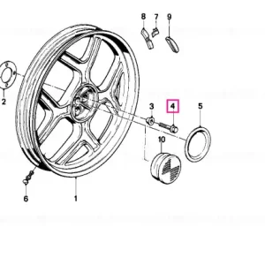 Ofertă specială Șurub roată M12X1,5X60 - BMW Motorrad