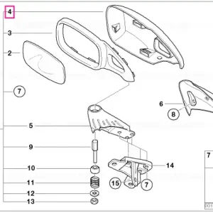 Popular Capac oglindă stânga SCHWARZ - BMW Motorrad