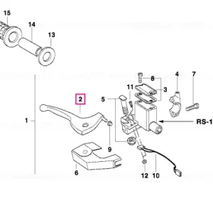 Pârghie frână reglabilă - BMW Motorrad Chilipir