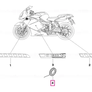 Ruletă măsurare neagră 1M X 8MM - BMW Motorrad Expediere rapidă