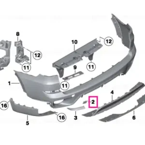 Set ornamente cuplă remorcare grunduit - BMW Comandă acum