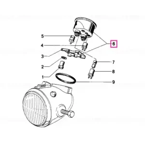 Disponibil imediat Contor bord km/h I=3,20W=0715 - BMW Motorrad