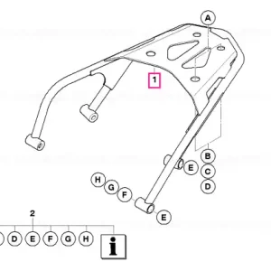 Transport gratuit Suport topcase - BMW Motorrad
