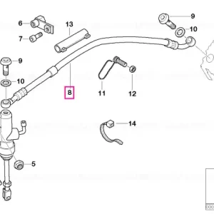 Furtun frana Stahlflex L=370MM - BMW Motorrad Preferatul clienților