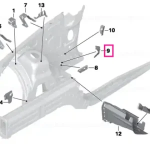Suport panou lateral front dreapta 2 - BMW Reduceri