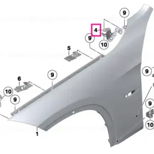 Suport panou lateral front dreapta 4 - BMW Ofertă exclusivă