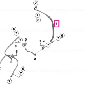 Circuit de control linie frână, față - BMW Motorrad Retur ușor