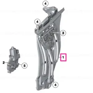 Window lifter rear right - BMW Transport gratuit