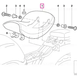 Transport gratuit Rider saddle, leather SCHWARZ - BMW Motorrad