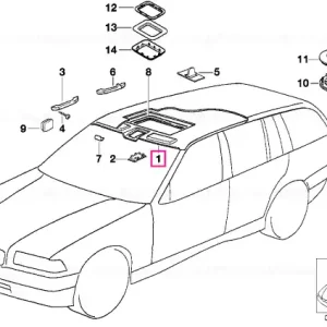 Tapițerie plafon HELLBEIGE - BMW Disponibil imediat