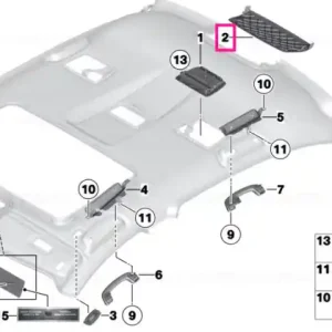 Capac stop light alcantara ANTHRAZIT - BMW Premium