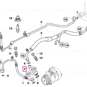 Adaptor pentru conductă aspiraţie - BMW Doar azi