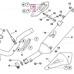 Protecție termică spate - BMW Motorrad Reducere de preț