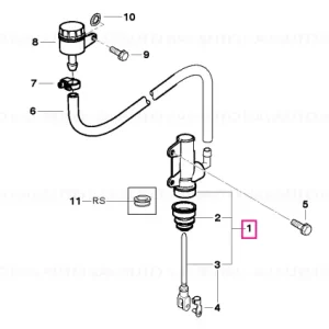 Cilindru frână spate D=11MM - BMW Motorrad Expediere rapidă