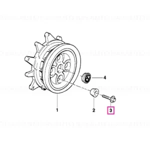 Șurub roată M12X1,5X63 - BMW Motorrad Bestseller