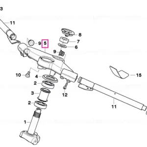Punte brat de suspensie SILBER - BMW Motorrad Plată securizată