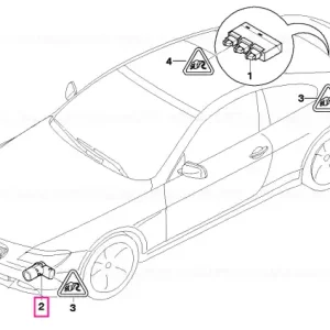 Senzor ultrasonic Black 2 U668 - BMW Retur gratuit