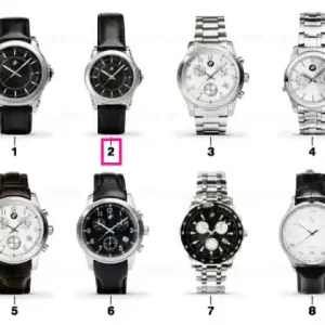 Ceas mână femei BMW Classic, negru/negru BLACK/BLACK Popular