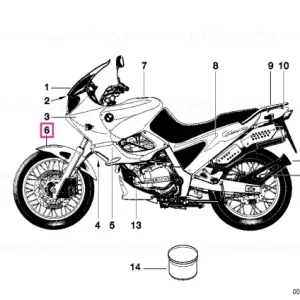 Aripa fata TIEFSCHWARZ - BMW Motorrad Ofertă limitată