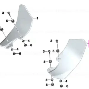 Deflector flux aer RECHTS - BMW Motorrad Reducere