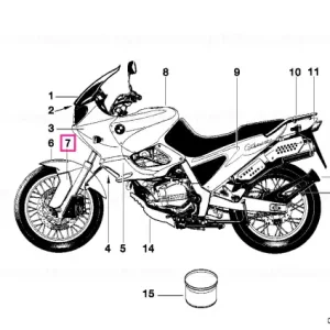 Disponibil imediat Protecție furcă stânga JUPITERORANGE - BMW Motorrad
