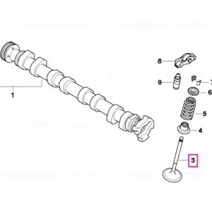 Supapă admisie, 30,0/4,97MM - BMW - Mini Retur gratuit