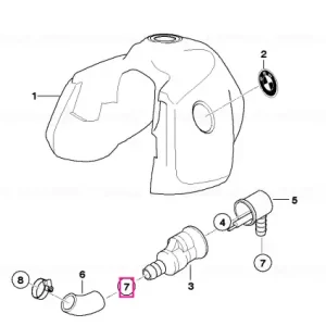 Colier furtun, 12,5-14,5MM - BMW Motorrad Retur gratuit