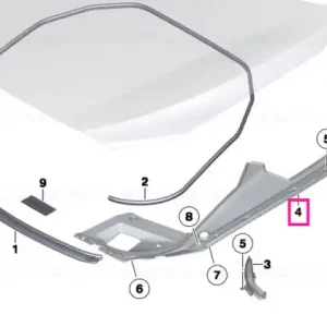 Transport gratuit Suport etanşare spate dreapta - BMW