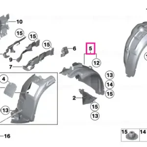 Capac aripa față dreapta - BMW Chilipir
