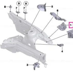 Suport bara protecție față stânga - BMW Livrare rapidă
