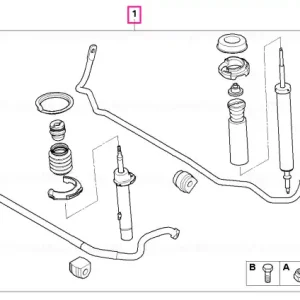 Calitate înaltă Kit retrofit suspensie sport PERFORMANCE BMW PERFORMANCE