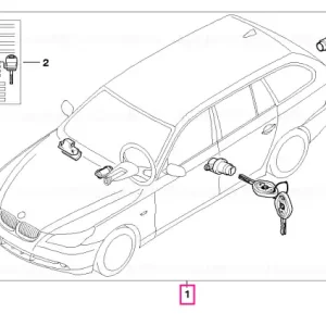 Set sistem încuiere uniform cu CAS 868 MHz - BMW Cel mai vândut