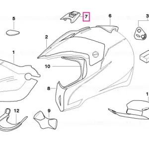 Reducere de preț Set glisiere ventilatie - BMW Motorrad