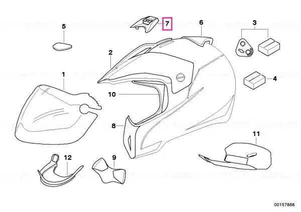 Reducere de preț Set glisiere ventilatie - BMW Motorrad