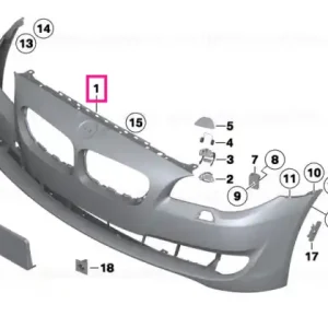 Acoperire bară protecție față PDC/SIDEVIEW PDC / SIDEVIEW - BMW Expediere rapidă