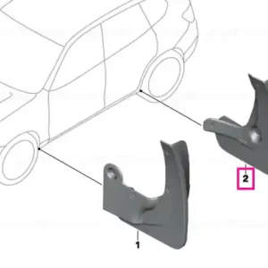 Calitate înaltă Set aparatori noroi spate, F25 - BMW