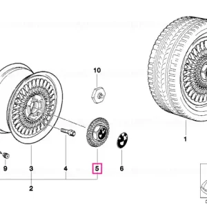 Bestseller Capac butuc granitsilber - BMW