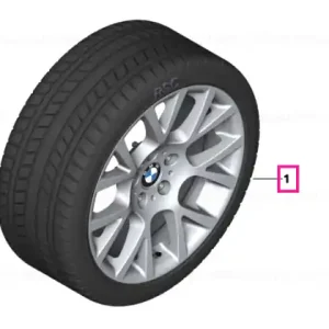 Roată completă de iarnă - Double Spoke 238 cu anvelopa Pirelli W240 Sottozero S2 r-f - 245/45R19 102V XL - BMW Seria 7/5 GT F01/F02/F07 Doar azi
