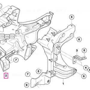 Lichidare de stoc Suport panou frontal dreapta - BMW Motorrad