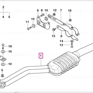 Silențiator față - BMW Plată securizată