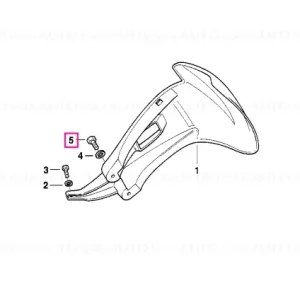 Cel mai vândut Şurub cap oval negru M6X16 - BMW Motorrad