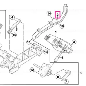 Suport, parbriz dreapta - BMW Motorrad Transport gratuit