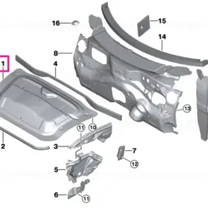 Ofertă exclusivă Capotă motor izolatoare acustică - BMW - Mini
