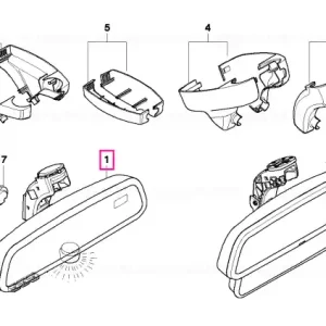 Bestseller Oglindă retroaspectoare EC/LED/GTO/FLA - BMW