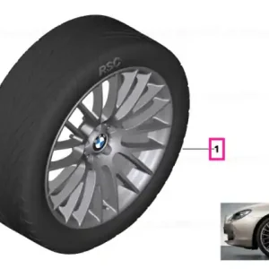 Set roți complete de vară - Cross Spoke 312 cu anvelopa Pirelli P Zero r-f - 245/35R21 96Y XL FA / 275/30R21 98Y XL RA - BMW Seria 7/5 GT F01/F02/F07 Doar azi
